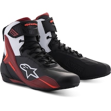 Alpinestars Faster-4 Motosiklet Bot Kırmızı-beyaz