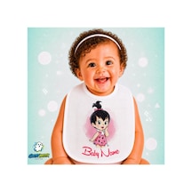 Kişiye Özel Çakıl Keten Bebek Mama Önlüğü Yumuşak - Emici - Yıkanabilir - Özel Tasarım P080 Çok Renkli