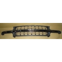 Chevrolet Sılverado - 1999-2002 Ön Panjur Siyah Üst Çıtası Ve Petekleri Nikelajlı Oem No: 1576431