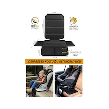 Deri Oto Çocuk Bebek Koltuğu Koruyucu - Isofix Uyumlu - Leke Tutmuz - Silinebilir
