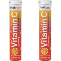Wellcare Vitamin C + Selenyum 15 Efervesan Tablet 2'li Set