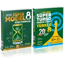 Model Eğitim Yayınları 8. Sınıf Türkçe Süper Model Soru Bankası + Yeni Nesil Süper Turbo Deneme Sınavı 2 Kitap