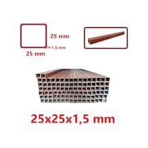 Boyalı 25 X 25 X 1,5 Mm Kutu Profil 25X25X1,5 Demir (1 Mt Fiyatı)