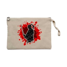 Samurai O Klid Krem Clutch Astarlı Cüzdan / El Çantası