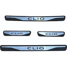 Clio 4 Kapı Eşiği 2012-2018 New Krom Kapı Eşiği 4 Parça Paslanmaz Çelik