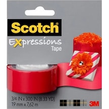 3m Scotch Kırmızı Renkli Dekoratif Bant 19mmx7,62m 1 Adet