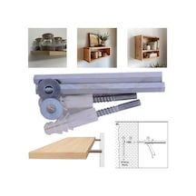 Cateksss Gizli Raf Tutucu 8mm 10 Cm - 18 Li Paket Gümüş