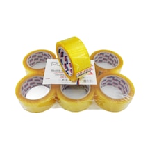 Piano Akrilik Şeffaf Koli Bandı 100 M 6 Lı Paket