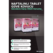 Çiçek Desenli Kutuda 6 Adet Naftalinli Tablet Güve Kovucu Dolap Çekmece Koruyucu Bx-313584 Renkli