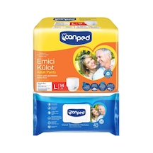 Canped Emici Külot Pants Hasta Yetişkin Bezi Large 14 Adet L