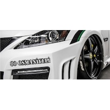 Osmaniyeli 80 Plaka Araba Oto Sticker Yapıştırma 2 Adet