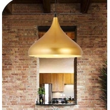 Rsylight Retro Metal Dekoratif Gold Rustik Tekli Sarkıt Avize Çap 43 Cm Beyaz