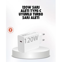 120w Güçlü Hızlı Şarj Adaptörü Ve Type-c Kablo Seti Güvenli Şarj Teknolojisi Çok Renkli
