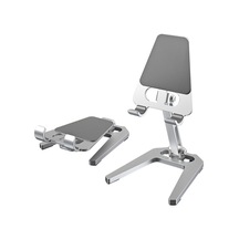 Cbtx Alüminyum Alaşımlı Masaüstü Tablet Standı Açısı Ayarlanabilir Katlanır Cep Telefonu Tutucu Braketi - Gümüş