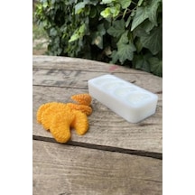 Concept Mandalina Dilimi Dörtlü Mum Kalıbı Silikon Küçük Süsleme Kalıbı 1 Adet