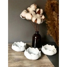 Bernami Mumluk Şamdanpinterest 3'lü Lotus Çiçeği Dekoratif Mumluk Set Dekoratif Obje & Biblo Şık Ve Zarif Lotus Mumluk Diğer