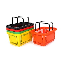Rafburada® 22 lt Taşıma Kapasiteli Plastik Alışveriş El Sepeti