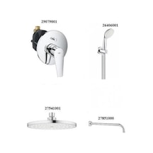 Grohe Bauedge Yeni Ankastre Banyo Bataryası Seti Gagasız - 29079001Set2 Gümüş Grohe Bauedge Yeni Ankastre Banyo Bataryası Seti Gagasız - 29079001Set2 Gümüş