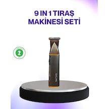 9 U 1 Arada Şarjlı Erkek Bakım Cihazı Saç Sakal Bıyık Ense Trimmer - Lisinya Diğer