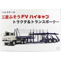 Fujimi 24tr-1 01201 1/24 Ölçek, Mitsubishi Fuso Fv High-cab Çekici Ve Dorse Plastik Model Kiti
