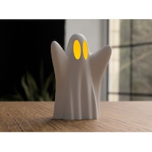 Cadılar Bayramı Hayaleti 12 Cm Mumsuz Beyaz