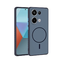 Xiaomi Redmi Note 13 Pro 4g Kılıf Kamera Lens Korumalı Magsafe Destekli Silikon Pazarplus Lacivert