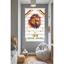 Perdeoutlet38 Enxboy Aslan İsim Yazılır Dijital Baskılı Zebra Perde-cocuk Odası-stor Perde Renkli