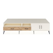 Kronos Tv Ünitesi 3 Raflı 2 Çekmeceli 2 Kapaklı 220x59x51 Aytaşı-aytaşı/çam Aytası/atlas Çam - Aytası