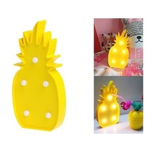 Ananas Tasarımlı Masa Lambası Sarı