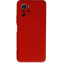 Poco X3 Gt Kılıf Nano İçi Kadife Silikon - Kırmızı Bzsxx00 1