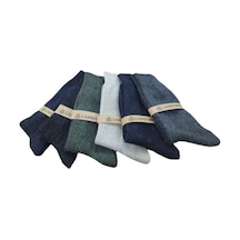 Ercey's Erkek 6'Lı Kışlık Lambswool Çorap Çok Renkli