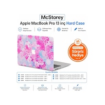 Macbook Pro 13 Kılıf A1706 A1708 A1989 A2159 A2251 A2289 A2338 M1 M2 Uyumlu Çiçek Desenli Hard Case Tpu Koruyucu Kapak İnce Hafif Darbe Emici Çizilmez Mat Sert Laptop Kılıfı Flower 04