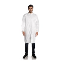 Faba Lo-530-beyaz-l Lami Neli Laboratuvar Önlüğü 53 Gr/m2