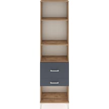 Arges Dolap 3 Raflı 2 Çekmeceli 60x30x221 Çam-antrasit Atlas Çam