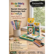 Renkli Dünyalar Başlangıç Seti 52 Parça Boya Kalemi, Sulu Boya, Pastel Seti