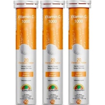 Sunlife Vitamin C 1000 mg 20 Efervesan Tablet x 3 Adet