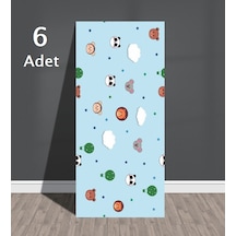30x60 Cm Kendinden Yapışkanlı Çocuk Odası Kaplama Xph072mavi-12