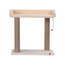 Platform Oturaklı Melody Model Kedi Tırmalaması Krem
