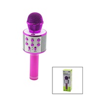 Wireless Mikrofon Karaoke - Hoparlör Usb Şarjlı Usb - Tf - Aux Renkli Krom Kaplama Pil:800mah - Dc 5v Bls-25 5580