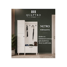 Netro Geniş Vestiyer Beyaz