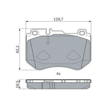 Bosch 0986494777 Fren Balatası Ön Mercedes C-class W205 S205 C205 A205 A0084201720 1 Takım