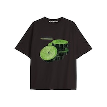 Kalic Studio Y2k Vintage Pickles Baskılı Siyah T-shirt Kod 240 Siyah-240