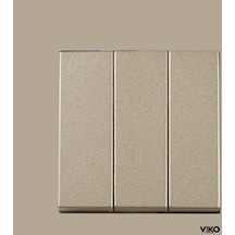 Viko Artline Novella Bronz Üçlü Anahtar Çerçeveli