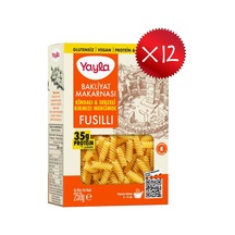 Yayla Kinoalı Ve Sebzeli Kırmızı Mercimek Fusilli Bakliyat Makarnası 250 G X12