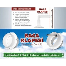 Aspiratör Baca Klapesi Sızdırmaz Contalı Kokumatik