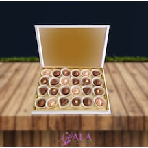 Ala Çikolata Fotoğraf Baskılı Hediyelik Çikolata Kutusu 48 Adet Madlen Chocolate 250 G