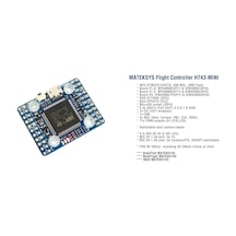 Matek H743-mini V3 Uçuş Kontrol Kartı Otopilot