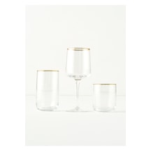 Bella Maison Premium Bardak-kadeh Set 18'li Gold Diğer