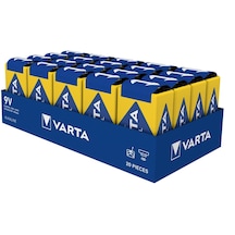 Varta 6LR61 Industrial Batterie 9V Block Alkalin Pil 20'li