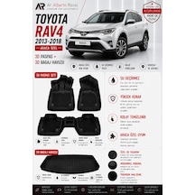 Toyota Rav4 2013-2018 Araca Özel 3d Paspas + 3d Bagaj Havuzu